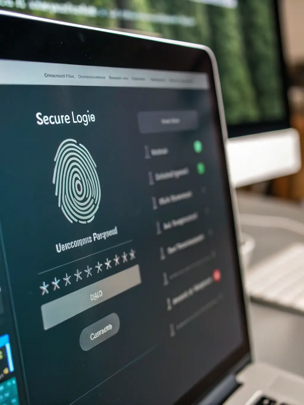 A secure login page for a web portal, highlighting multi-factor authentication and data encryption to ensure user data protection.