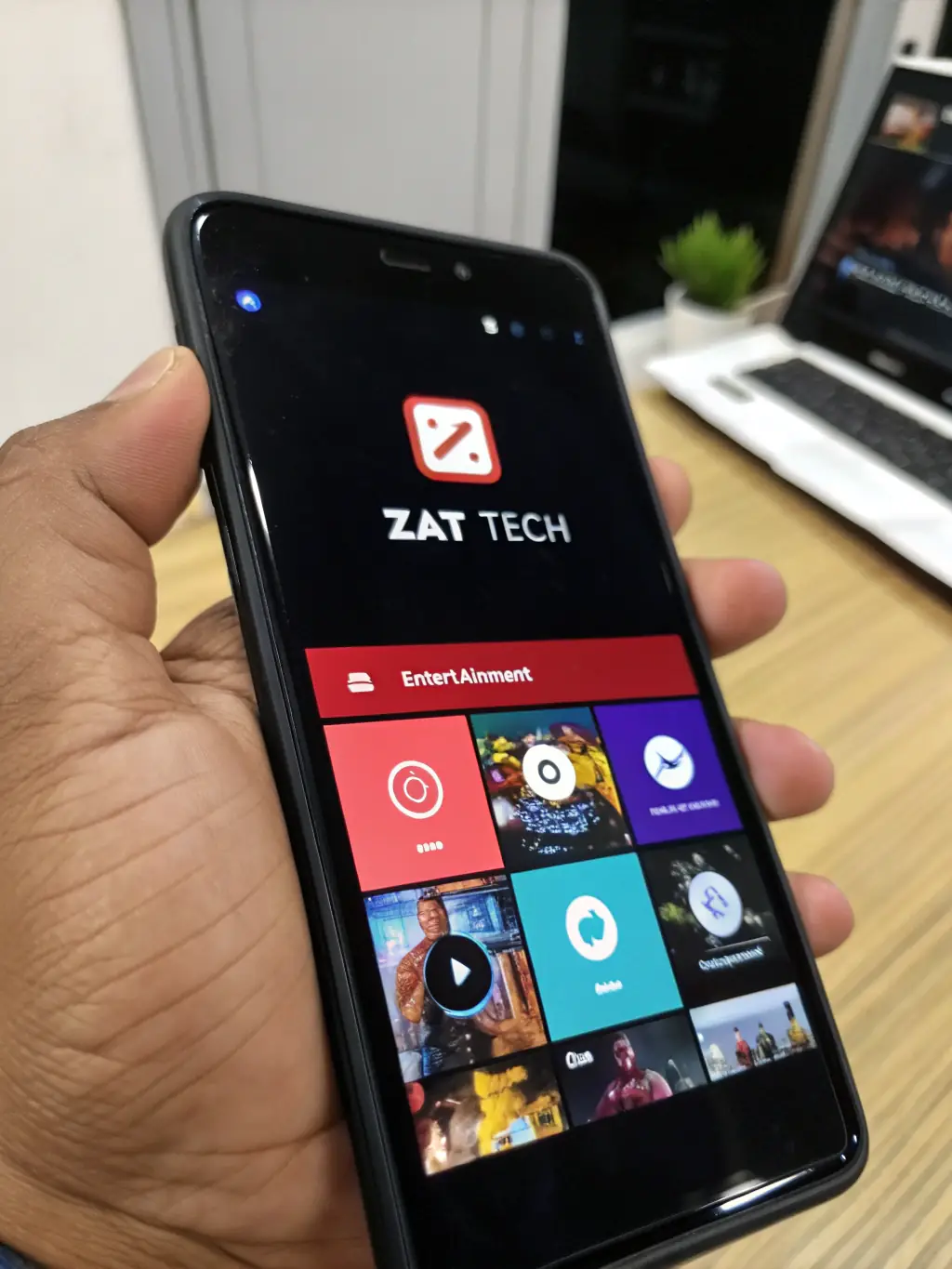 A mobile app interface showcasing a video streaming service developed by NextOrbit, with a user browsing through various movie titles and genres.